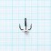 Lucky John bait hook for lures with a drop of color, No. 14/01