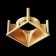 Technical C065-01MG accessory, 6.8x6.8x3.7 cm, color matte gold