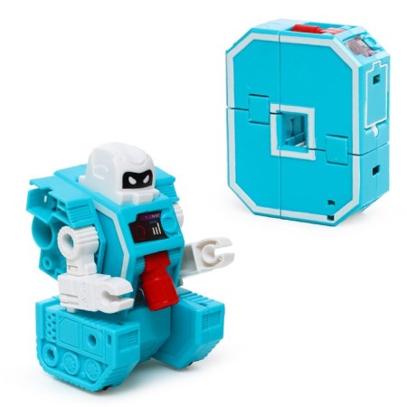 A set of robots "alphabet", transforms, 6 pieces, gather in 1 robot-7