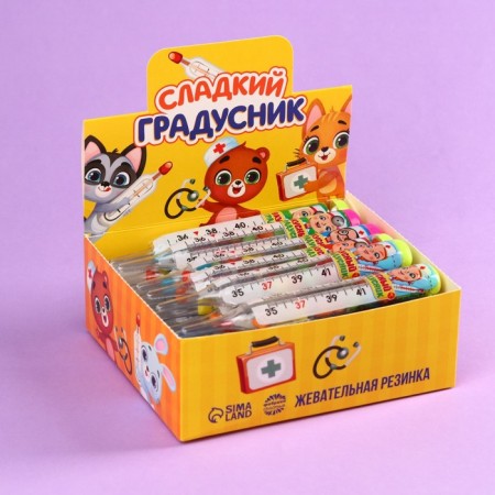 Chewing gum "Sweet Thermometer" in the form of a thermometer, 7 g.-1