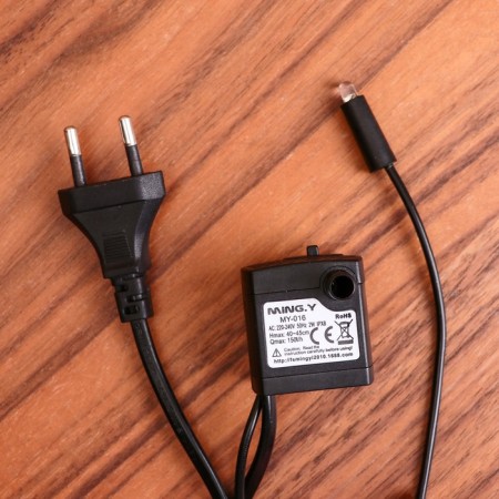 Fountain "Bryvna Vertical" mushrooms, 16x20x27 cm (with backlight)-3