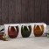 A set of glass glasses "Empire", 400 ml, 7.1 × 9.4 cm, 3 pcs, color mix