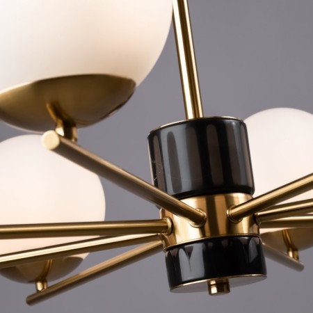 Suspended lamp Freya Fr5230PL-08BS Marble, 810x810x560 mm, E27, 8x60W, brass color-13