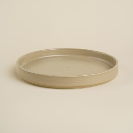 Porcelain dining plot Sl Home "Sandy Breeze", D = 26 cm, beige color