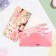 Money envelope "Congratulations!" Pink roses, 16.5x8 cm