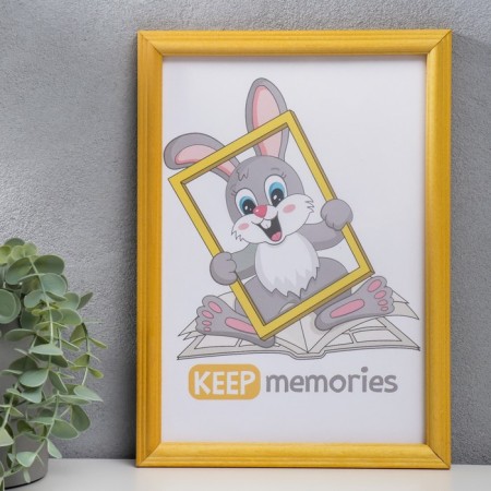 Photo frame wood 21x30 cm pine, mix (plastic screen)-1