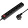 Network filter 5Bites SP6B-250 6S, 6 outlets, 5 m, 10 A, 3x0.75 mm2, s/k, with off., Black