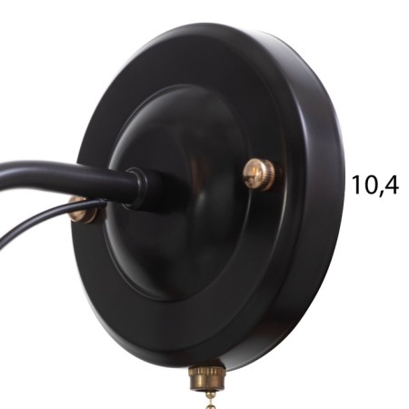 Sconces "acapouco" 1x60W E27 brown, gold 24x13x26.5cm-6