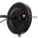 Sconces "acapouco" 1x60W E27 brown, gold 24x13x26.5cm