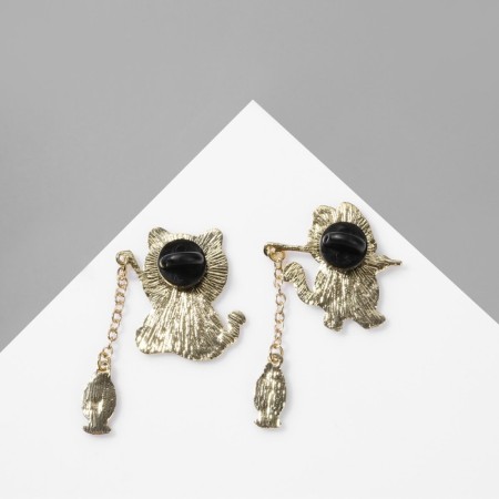 Set of icons (2 pcs.) "Japan" cats, color in gold-3