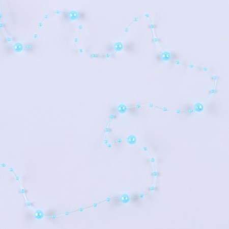 Field for decor with beads, length - 4.8 m, blue color-2