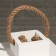 Kashpo Wooden "Lantern", PEAL ROOKE, White, 16 × 16 × 30 cm