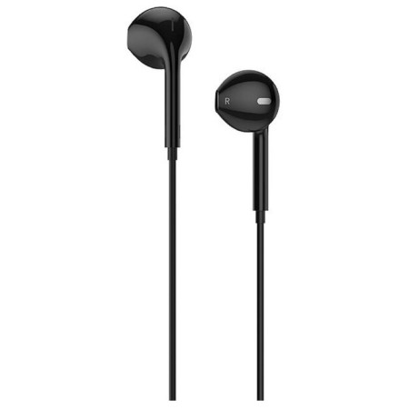 Hoco M55 headphones, wired, inserts, microphone, jack 3.5, 1.2 m, black-1