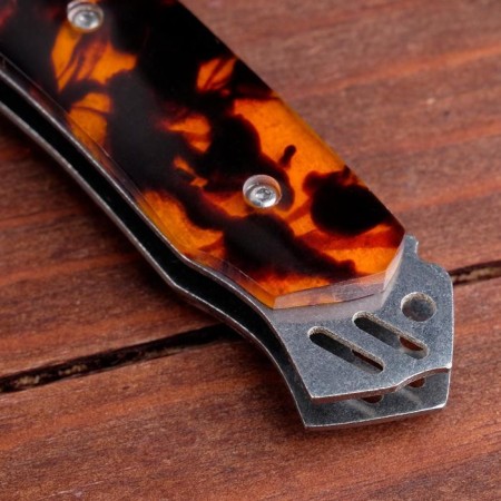 Automatic knife, folding "king" steel - 420, handle - plastic, 21 cm-4