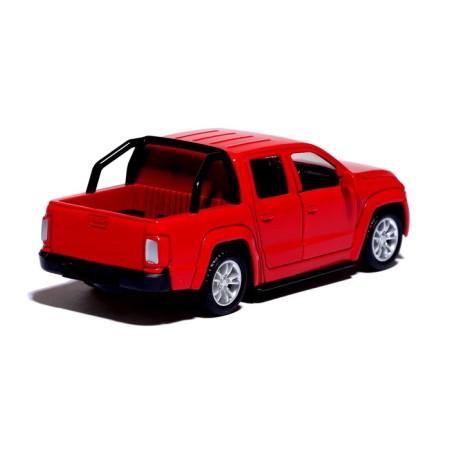 Metal “tundra” machine, doors open, 1:32, inertia, red color-2