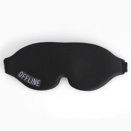 Sleep mask offline, 24 x 10 cm, black color