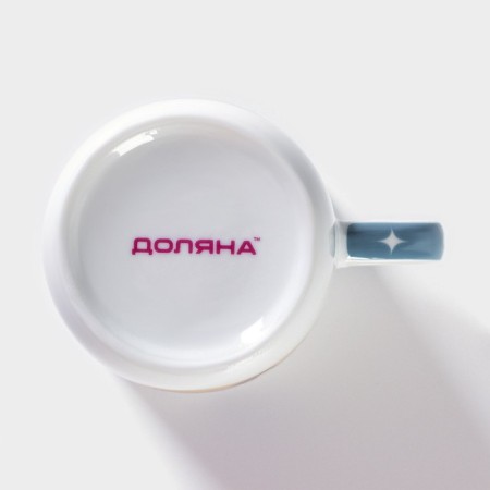 Mug ceramic shade "Machine", 230 ml, white color-3