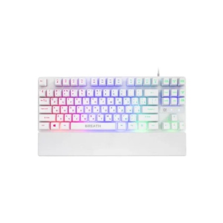 Keyboard Defender Breath GK-184, game, wired, backlight, 87 keys, USB, white