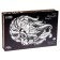 Wooden figured puzzle "Faster than the wind", black and white
