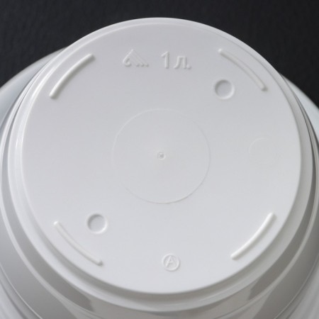 Pot with the pallet "Viola", 1 l, the color is white-3