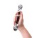 Sexus Glass bilateral phallimitator, glass, transparent, 20.5 cm