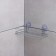 Shelf on vacuum suction shafts, 25 × 11 × 7 cm
