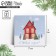 Mini-postcard "Cute House", 7 x 7 cm, New Year