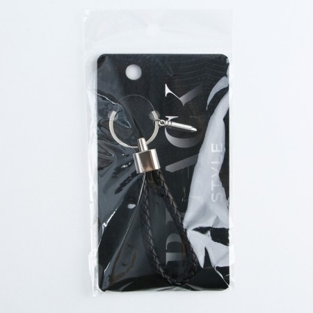 Key keychain "Black Style" cord, 11 x 3 cm-7