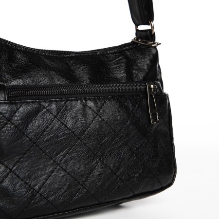 Bag Cross-Bodi with a zipper, black color-3