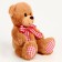 Soft toy "Bear with a bow", 20 cm, color mix