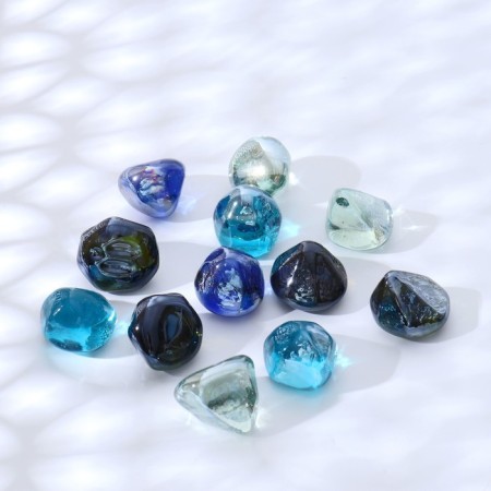 Glass Decor (250 g 17pcs) Triangle Mix-1