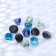 Glass Decor (250 g 17pcs) Triangle Mix