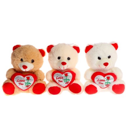 Soft toy "Trunk with heart", the color is red-3