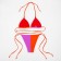 Swimsuit female separate minaku color orange/lilac, size 46