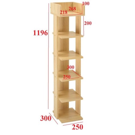 Stellage Nord No. 2, 250x300x1196, Dub Sonoma-1