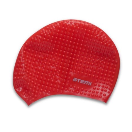 ATEMI BS40 swimming cap, silicone, red color-3