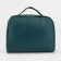 Cosmetic bag with a handle, a green color