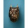 Wall figure "Dog's head", polystone, 35 cm, gold color