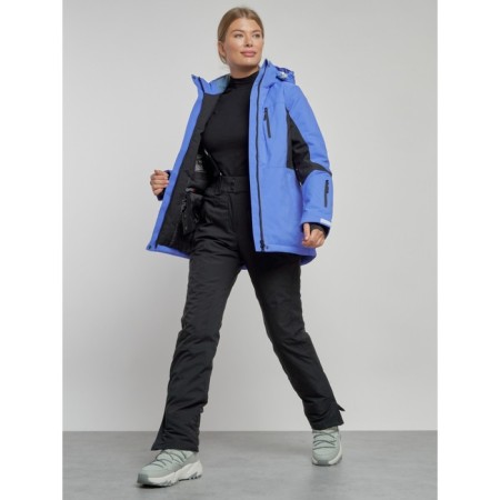 Ski jacket women's winter, size 44, purple color-10