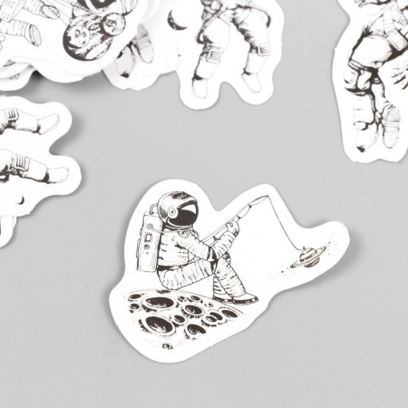 Stickers for creativity "Cosmonaut" set 45 pcs 4.4x4.4x1.1 cm-1