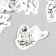 Stickers for creativity "Cosmonaut" set 45 pcs 4.4x4.4x1.1 cm