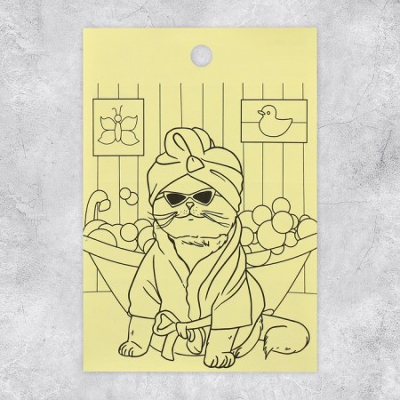 Paper "cats" stickers, with coloring on the back, 11 × 15.5 cm-2