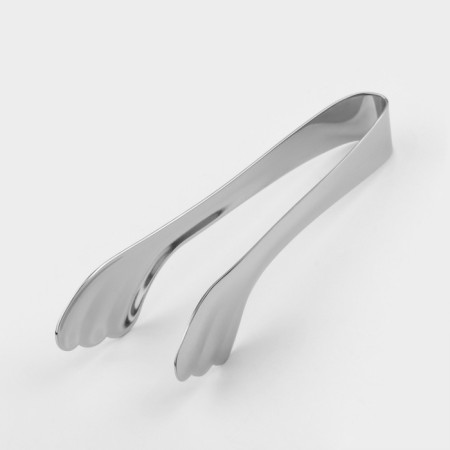 Sugar forceps, h = 10 cm, thickness 0.8 mm, silver color-1
