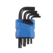 A set of keys of the hexagonal tundra Black, CRV, 1.5 - 10 mm, 9 pcs.