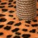 Clogging Small "Arena" with a toy, 40 x 40x 55 cm, jute, leopard