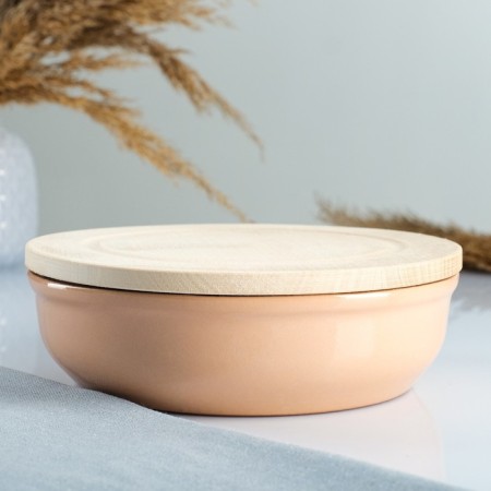 Set for the junction "Vyatka No. 3" (3 containers / 1l. + 3 wooden covers), beige-1