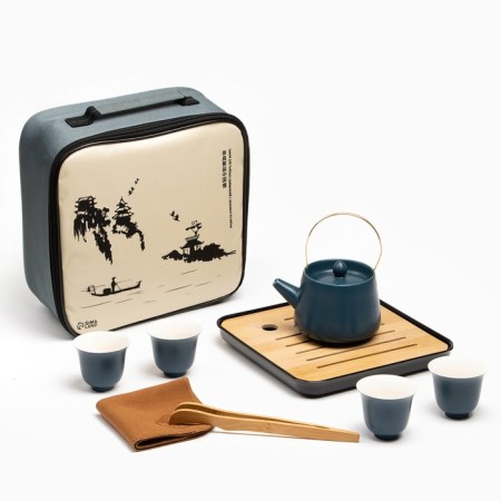Set for the tea ceremony "Jackie", 4 people, a cup of 70 ml, a kettle of 200 ml