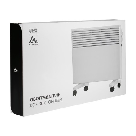 Convector heater Luazon LKO-04, floor, 2000 watts, 30 m², 2 modes, white-8