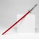 Souvenir weapon "Katana Sam" 102 cm, with a red blade, polystyrene foam