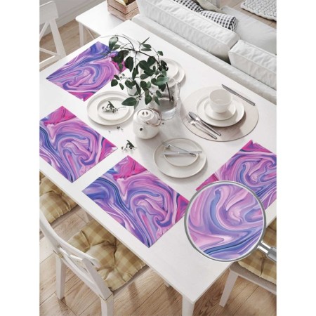A set of napkins for setting the table “Office of paints”, rectangular, size 32x46 cm, 4 pcs-1